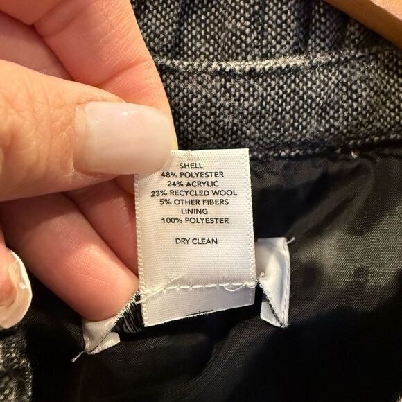 LOFT Tweed Cap Sleeve Wool Blend Shift Dress - Charcoal Grey - Women's 4 - Picture 7 of 7